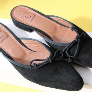 Black Sued mule shoes - 8.5  L'autrechose  new in box